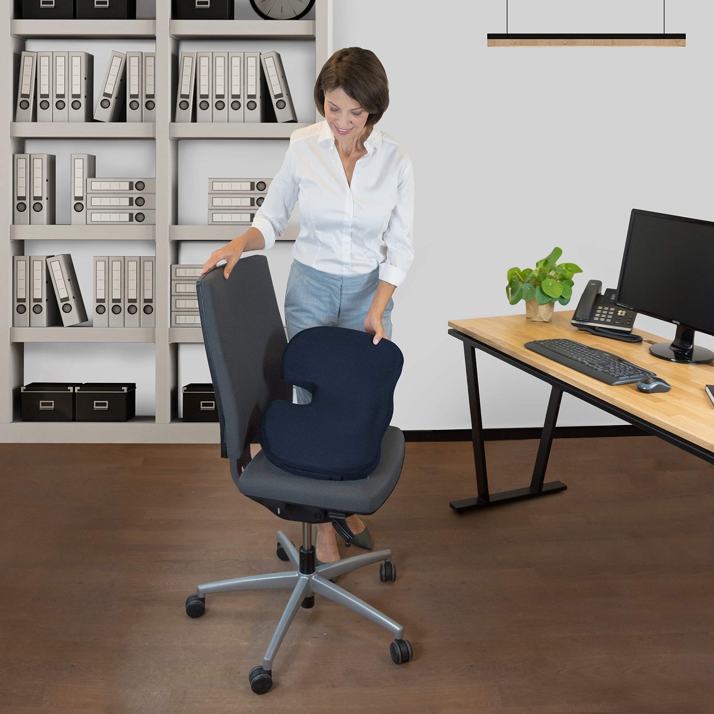 bonmedico Ergonomic Gel Seat Cushion with Memory Foam Core