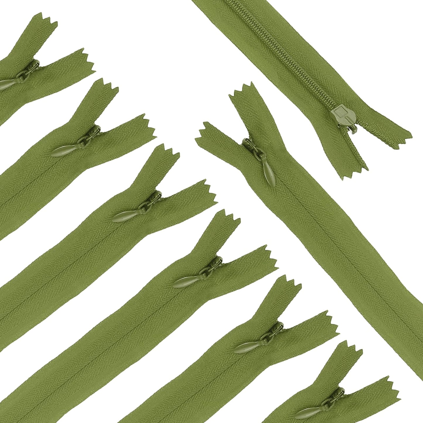 sourcing map 10Pcs 30cm/12-Inch Nylon Coil Zippers, #3 Closed End Separating Jacket Zippers Bulk Frame Replacement for Tailor Sewing Bag Craft