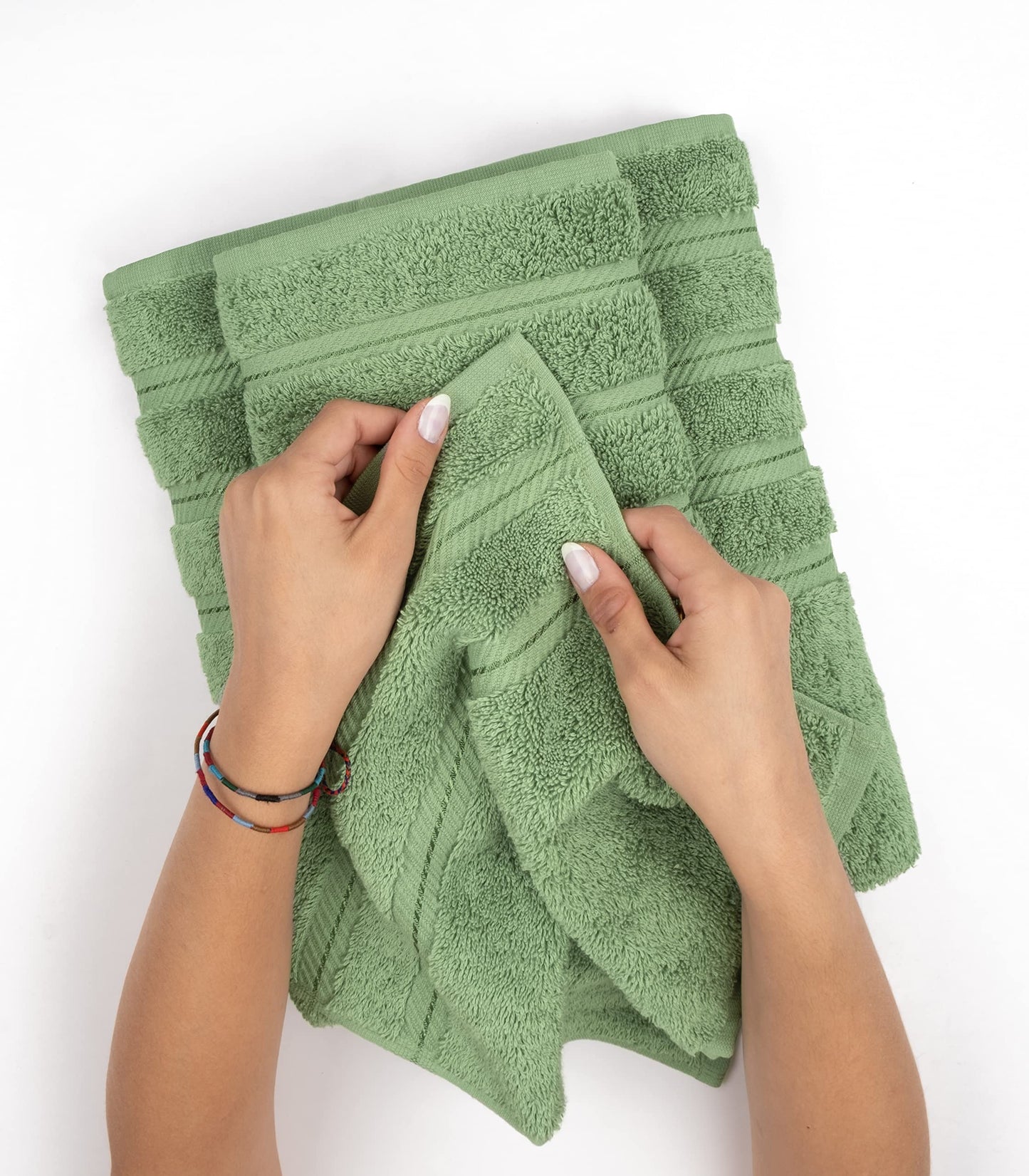 American Soft Linen Luxury Hand Towels for Bathroom, 600 GSM 100% Cotton Turkish 4 Piece Hand Towel Set, 600 GSM Hand Face Towels for Kitchen