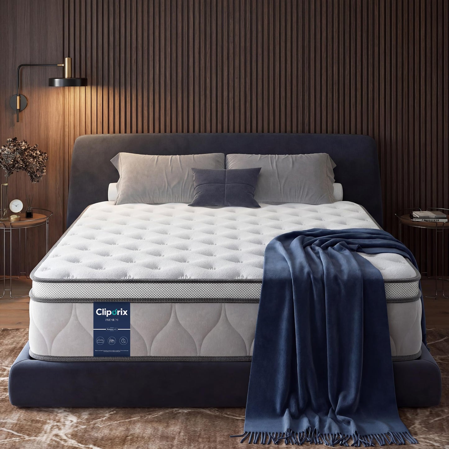 Cliporix Hybrid Orthopedic Double Mattress 4FT6, Back Pressure Relief