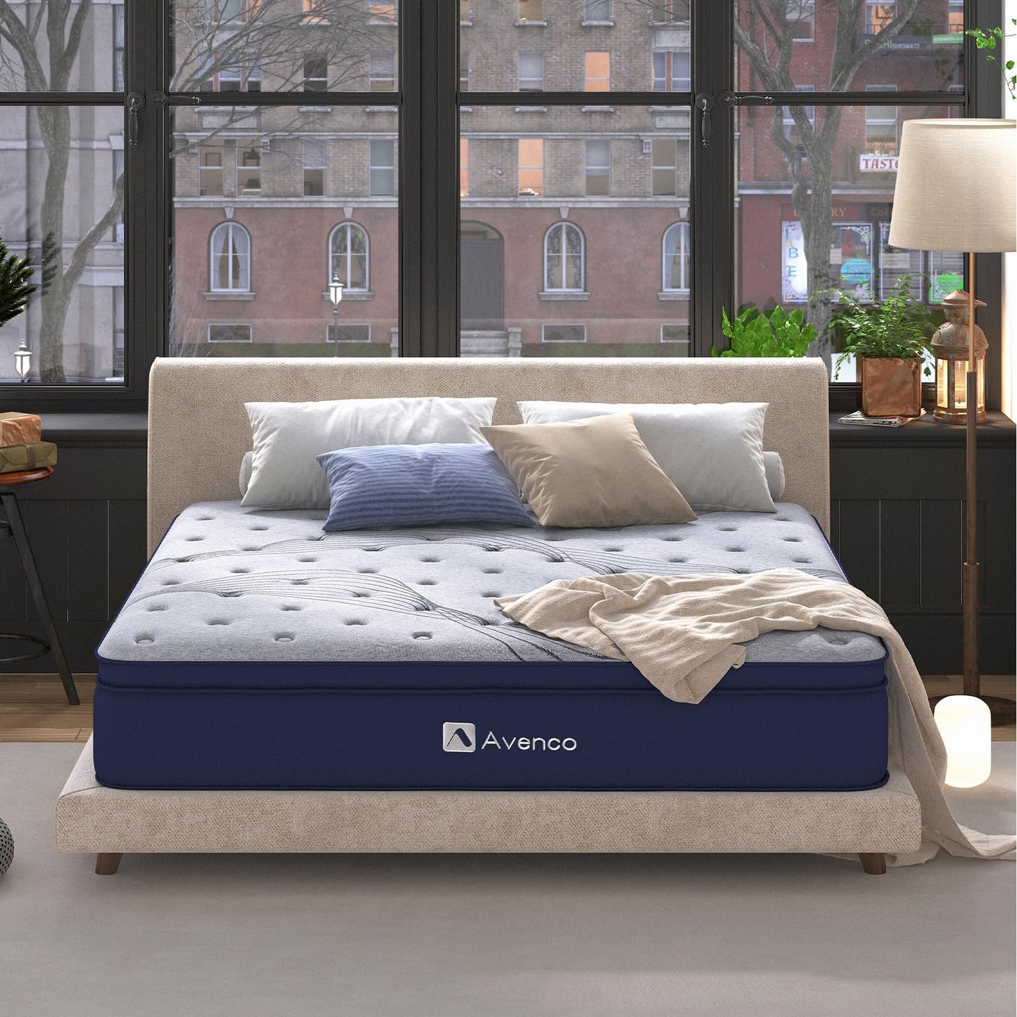 Avenco Bed Mattress Conventional, Gel Foam, King