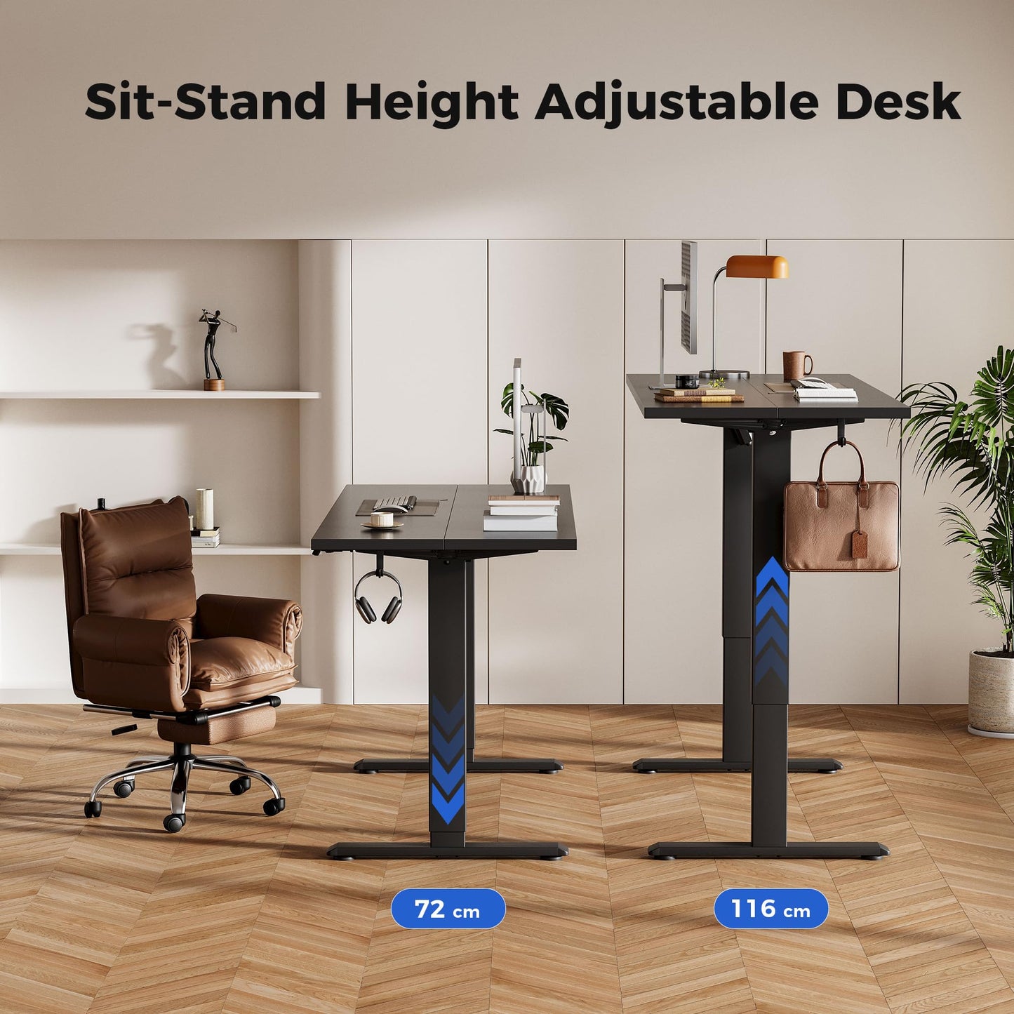 Agilestic Electric Standing Desk, 2 Memory Buttons, 160x60cm