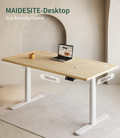 MAIDeSITe Table Top,Desktop for Height Adjustable Electric Standing Desk,120 * 60 * 2.5 cm