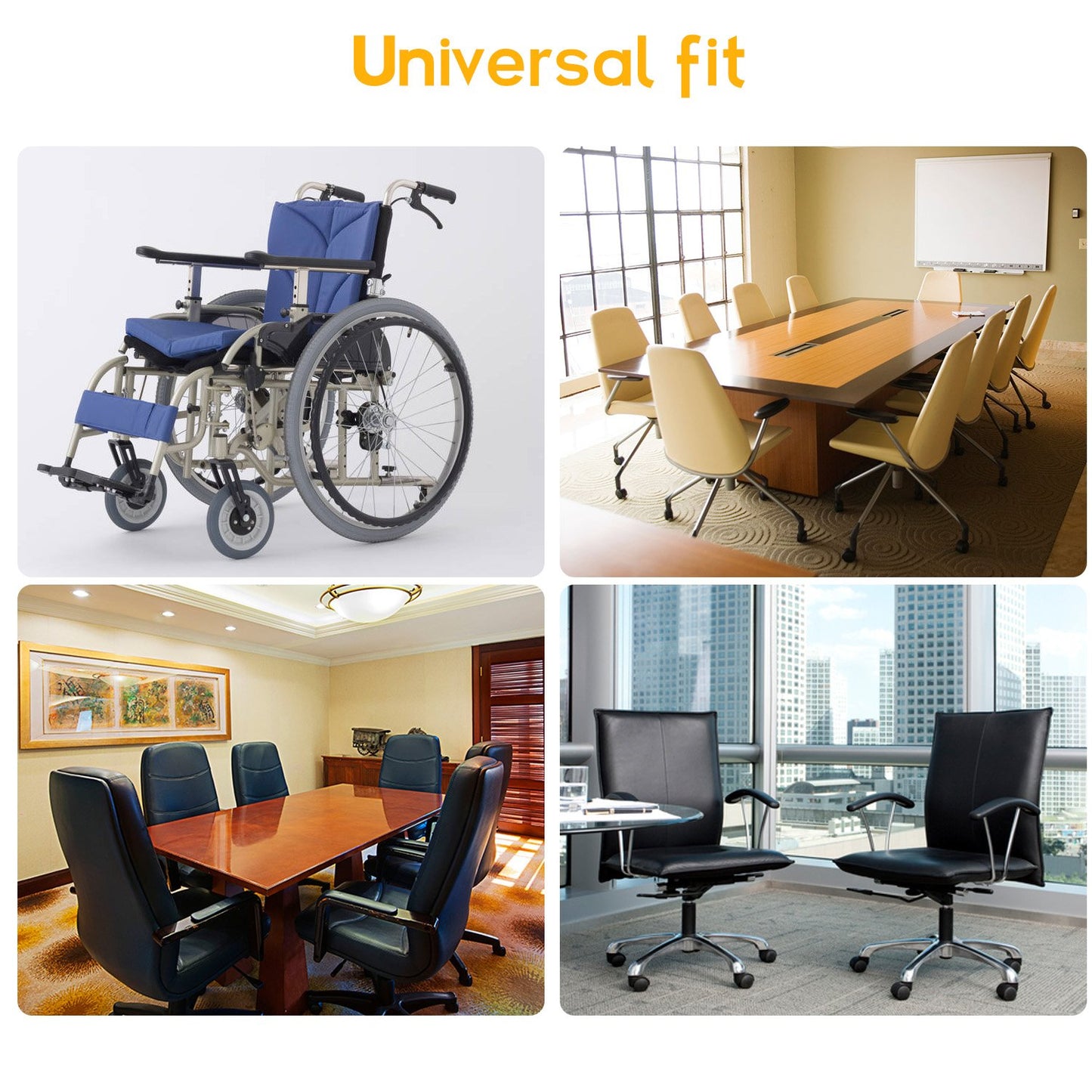 Ballery Chair Armrest Pads, Ergonomic High Density Armrest Pads Foam Universal Office and Gaming Chair Armrest Covers Wheelchairs Armpad Cushion