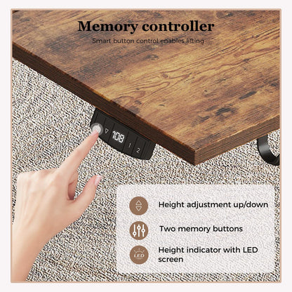 Klicelor Height Adjustable Electric Desk, 2 Memory Buttons, 120x80cm