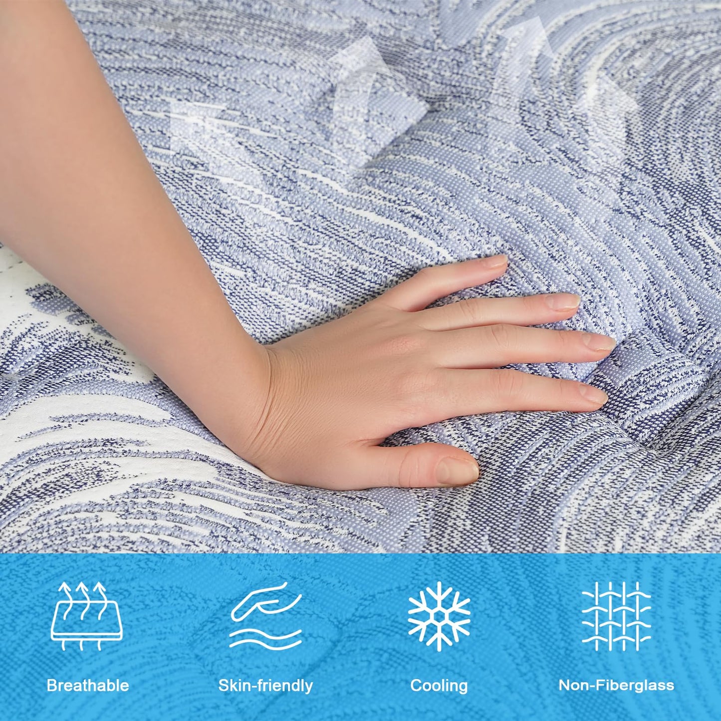Acochey Single Mattresss,10.6 Inch Memory Foam Sprung Mattress 3FT,7-Zone Orthopedic Mattress | Motion Isolation | Edge Support