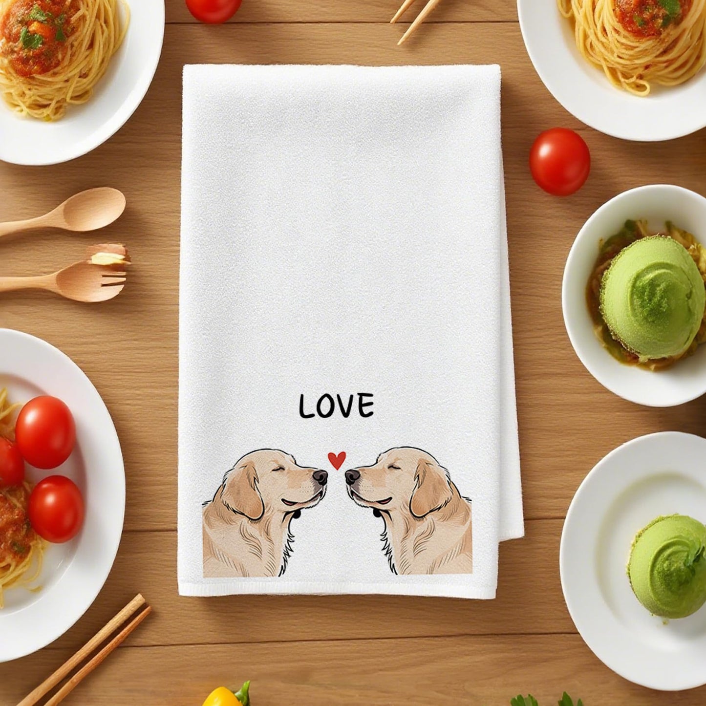 Golden Retriever Gifts Kitchen Towel,Golden Retriever Gift for Women,Golden Retriever Birthday Gifts,Golden Retriever Christmas,Dog Mum Presents,Dog
