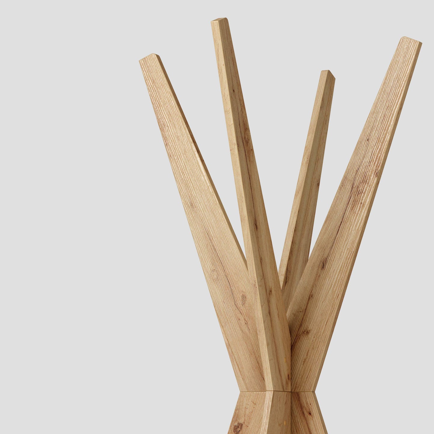 Mobili Fiver, Coat stand, Emma Rustic Oak, Made In Italy