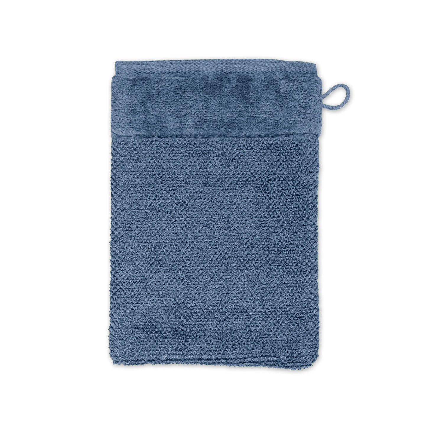 Möve Bamboo Luxe Wash Mitt 15 x 20 cm 60% Cotton / 40% Viscose Bamboo Pulp Steel Blue