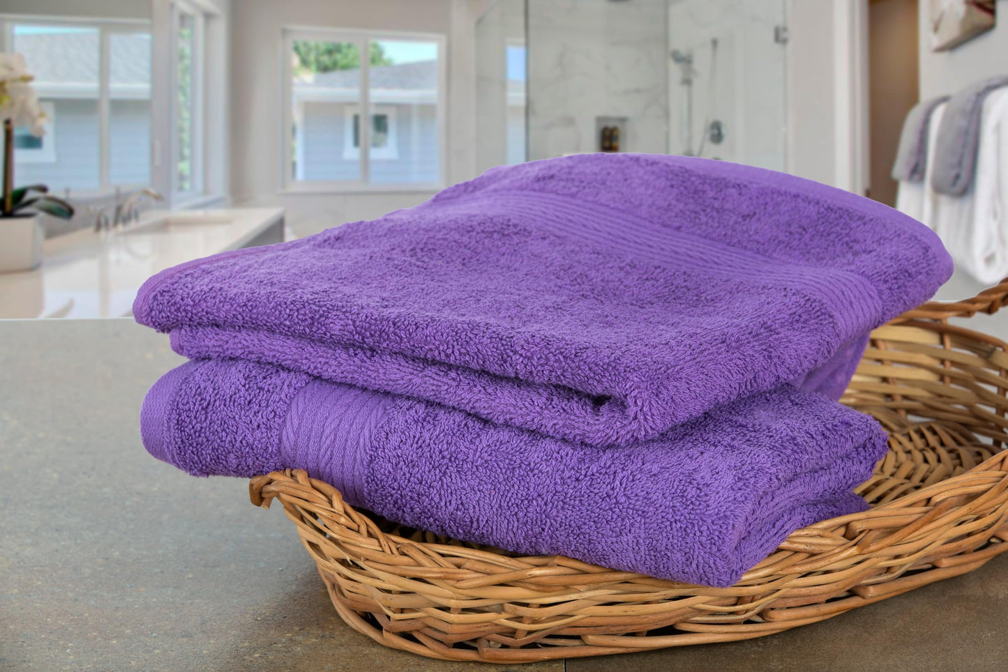 Ample Decor Premium Luxury Bath Towels, 600 GSM, 100% Cotton, Soft, Quick Dry & Highly Absorbent Towels for Bathroom, Hotel & Spa