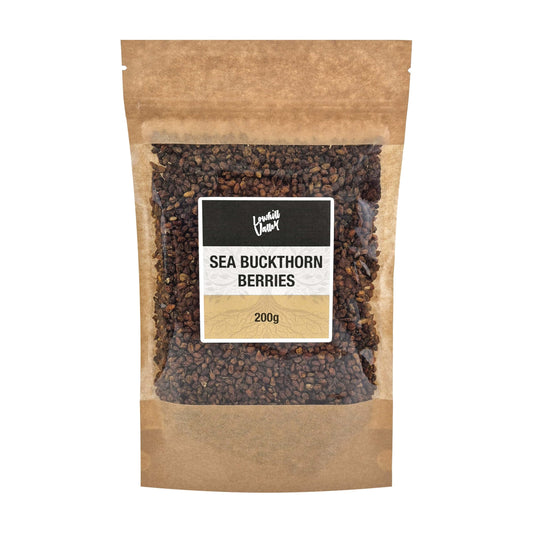Lowhill Valley Sea Buckthorn Berries ? Whole Berries 100% Pure Hippophae Rhamnoides for Herbal Tea, Non-GMO, Natural, Hand-Packed ? Embrace the Power