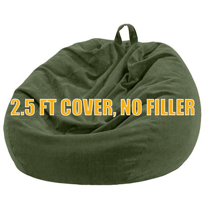 Nobildonna Bean Bag Chair Cover No Filler for Kids Beanbag Stuffed Animal Storage Without Filling Plush Toys Holder and Organizer Soft Premium