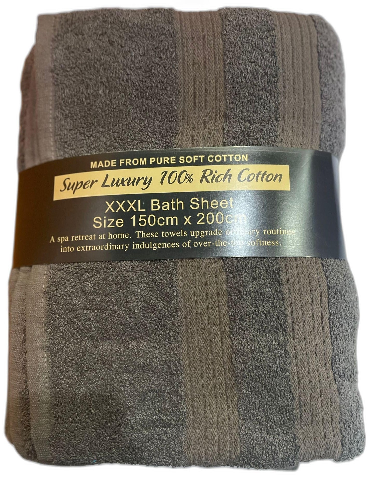 TEXTILESY Extra Large Super Bath Sheets (150 x 200 cm-600GSM) Massive/Huge/Mega Towels 100% Rich Cotton XXXL Towels Highly Absorbent Body Warp Beach