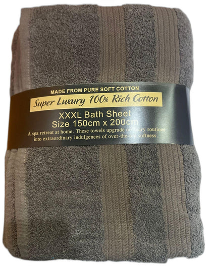 TEXTILESY Extra Large Super Bath Sheets 150 x 200 cm-600GSM Massive/Huge/Mega Towels 100% Rich Cotton XXXL Towels Highly Absorbent Body Warp Beach