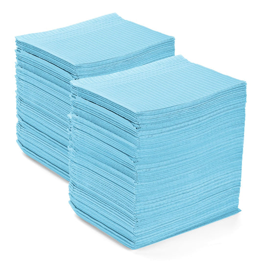 ATOMUS 125Pcs Disposable Waterproof Mat Leakproof Clean Tablecloths Underpad Beauty Salon Tattoo Protector Pad Sheet(blue)