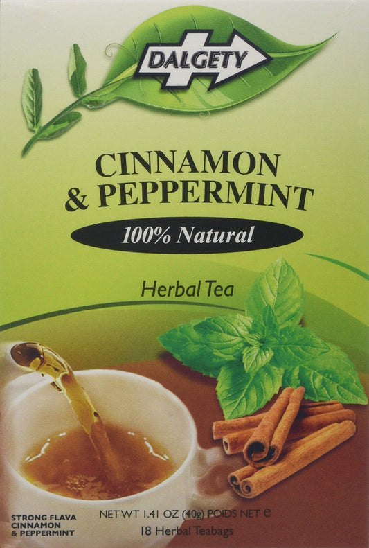Dalgety Cinnamon & Peppermint Tea 40g (18 Teabags)(Pack of 6)
