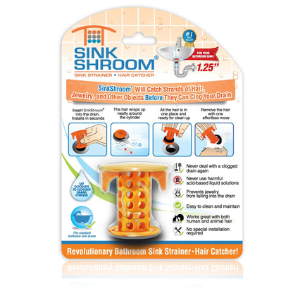 SinkShroom Autumn Orange, Sink Drain, One Size