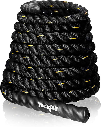 Yes4All Unisex Yes4All Unisex s WE3N Battle Poly Dacron Workout 1 5 inch 30 ft Length Exercise Rope 5in 30ft, A. 3.8 cm - 9.1 m, A. m UK, Without