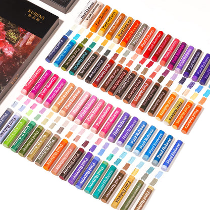 Paul Rubens Oil Pastels, 72 Floral Colors Artist Soft Oil Pastel Set Vibrant and Creamy, Pastels Art Supplies Suitable for Artists, Beginners,