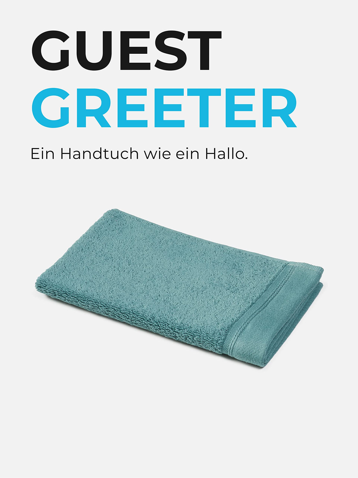 Sowel® Celadon Guest Towels 30 x 50 cm, 100% Organic Cotton, Premium Quality, Hand Towel Made in Portugal