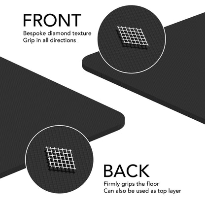 Large Exercise Mat  Extra Wide & Extra Thick Yoga Mat (183cm x 80cm x 10mm), TPE Fitness Mat with Free Carry Straps, Perfect for HiiT Home Workouts &