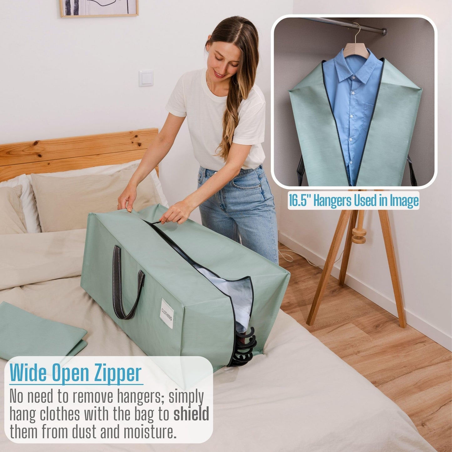 VENO 4 Pack Heavy-Duty Extra Large Moving Bags W/Backpack Straps, Moving House Essentials, Clothes Storage, Packing, Laundry Bags
