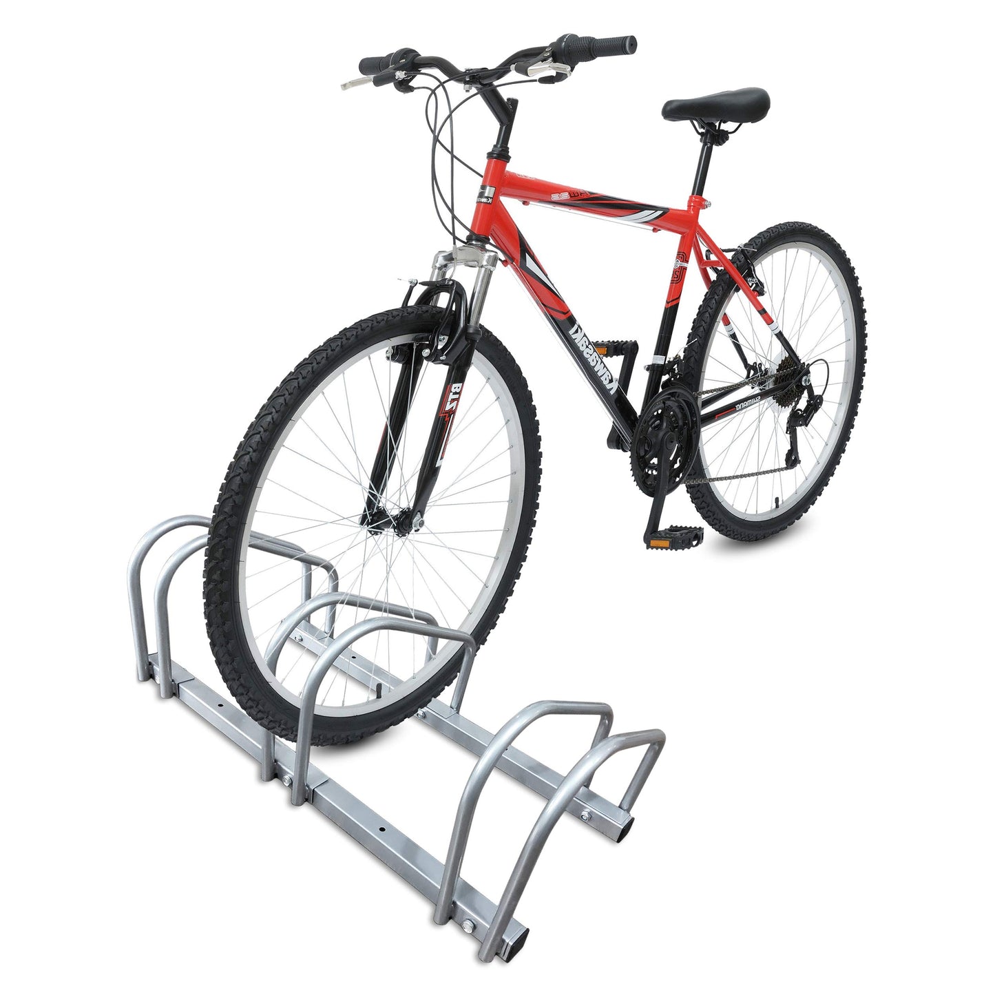 VOUNOT? 3 Bike Stand Floor or Wall mounted bike rack for garage Bicycle Parking rack Cycle Storage Locking Stand