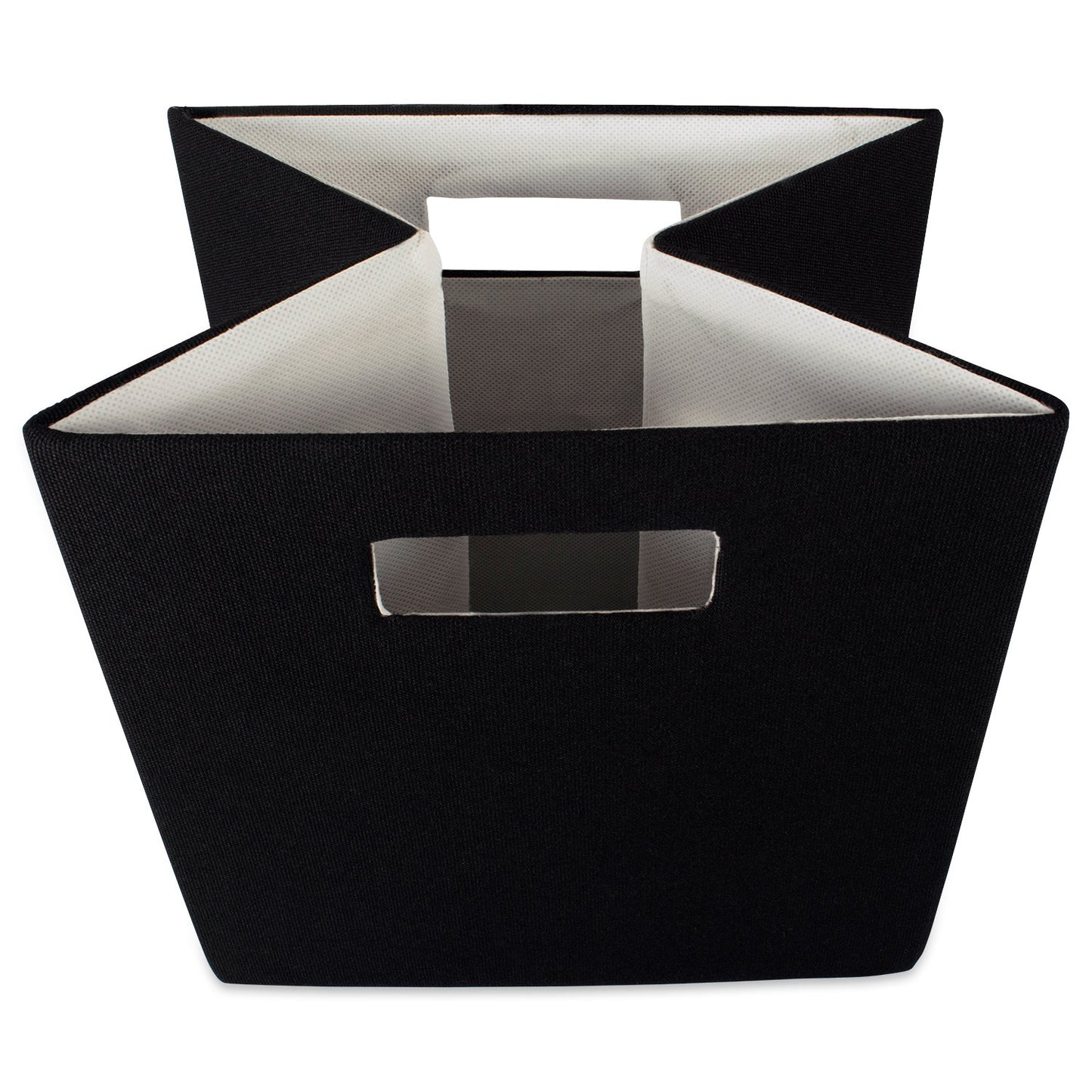 DII Collapsible Polyester Storage Cube, Solid, Lightweight and Durable, Small Square, 11x11x11", Black