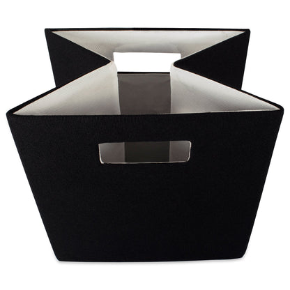DII Collapsible Polyester Storage Cube, Solid, Lightweight and Durable, Small Square, 11x11x11", Black