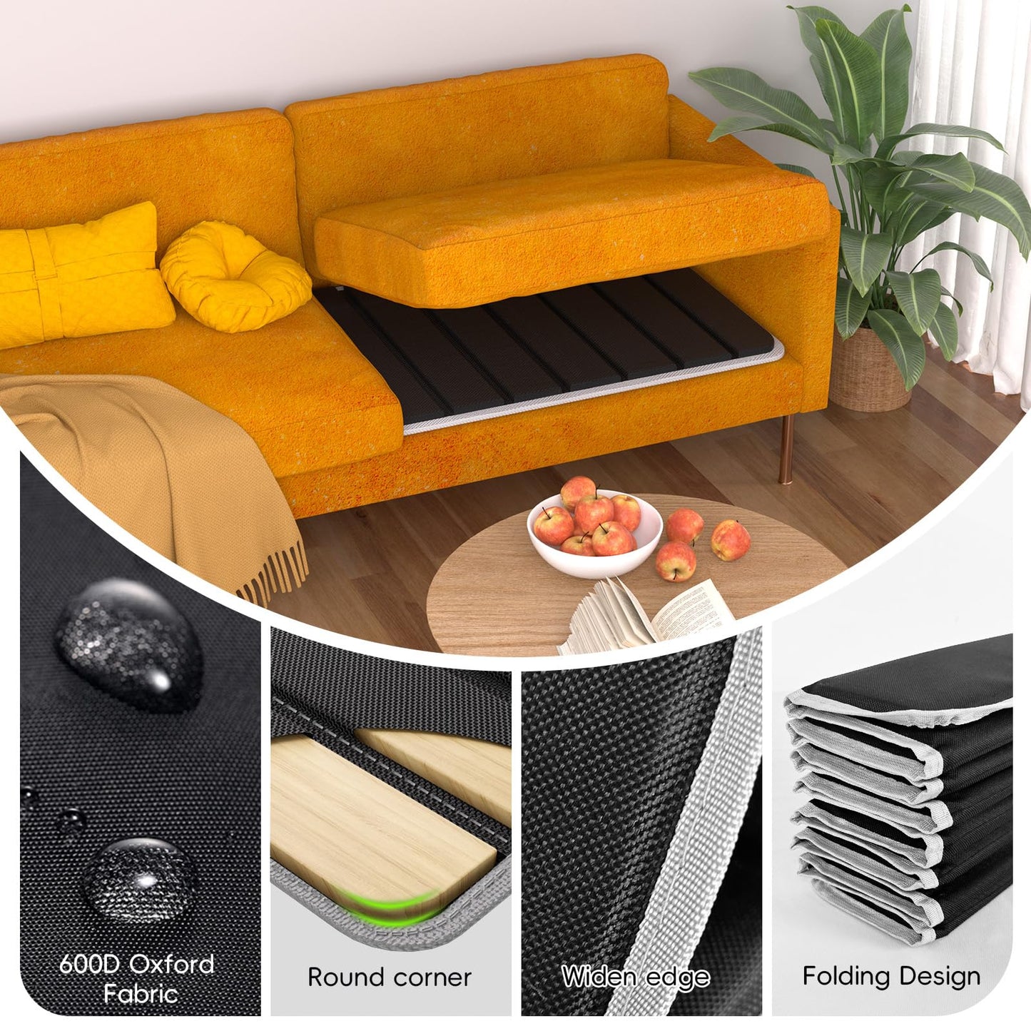 VERONLY Wooden Sofa Support Boards for Sagging Seat - (60x205CM) Extra Large Couch Cushion Support for 3 Seater