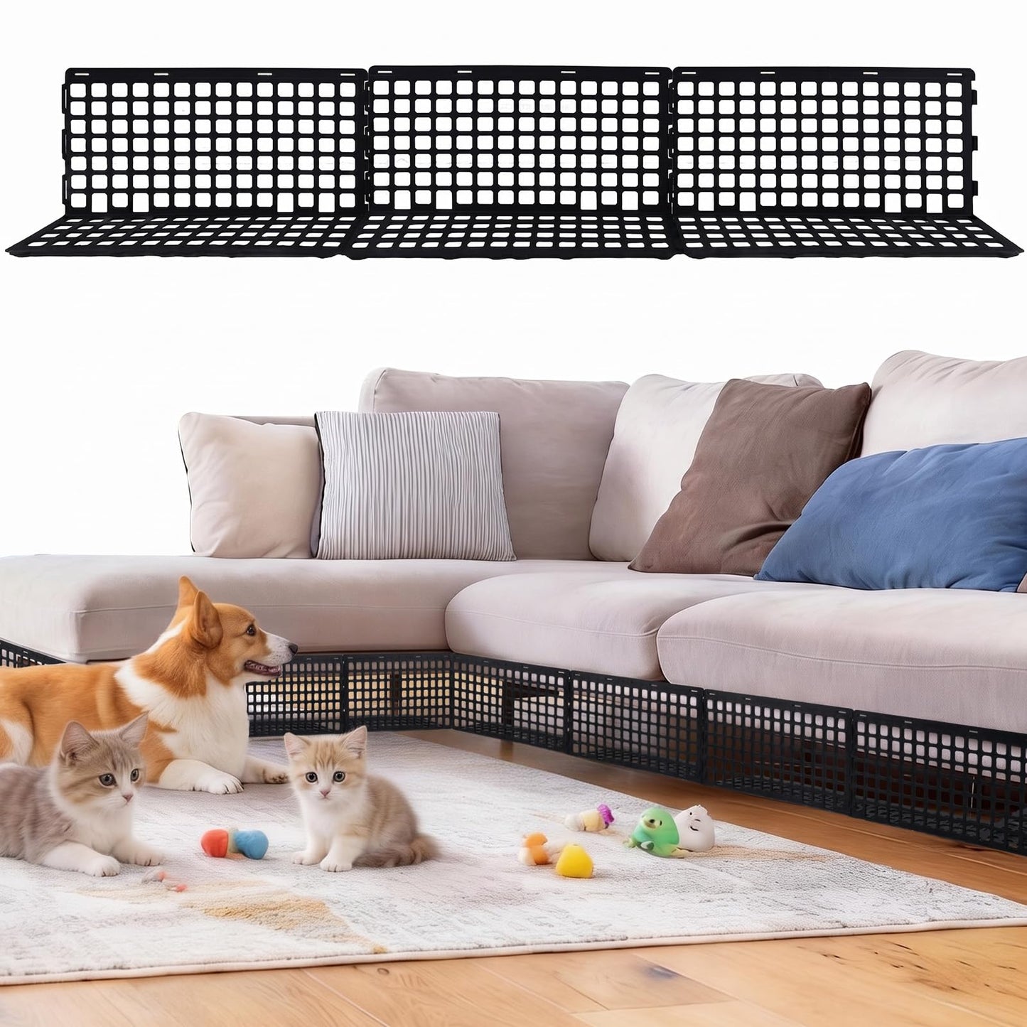 12 Pcs Under Sofa Blockers for Bed and Furniture, Under Bed Blockers