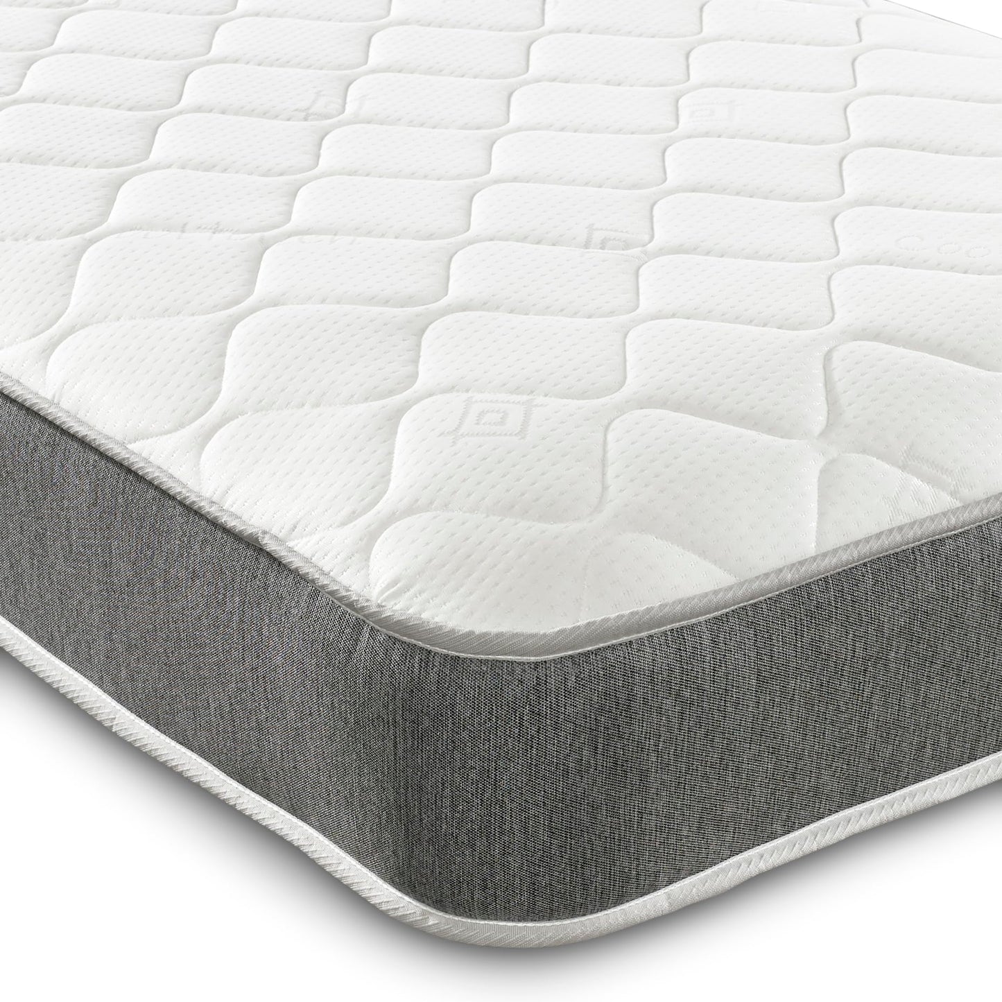 Extreme Comfort Hybrid Grey Essentials Mattress | 3ft Single (90cm x 190cm) | Memory Foam & Bonnell Spring | Plush Feel | Cooltouch Plus Sleep Surface