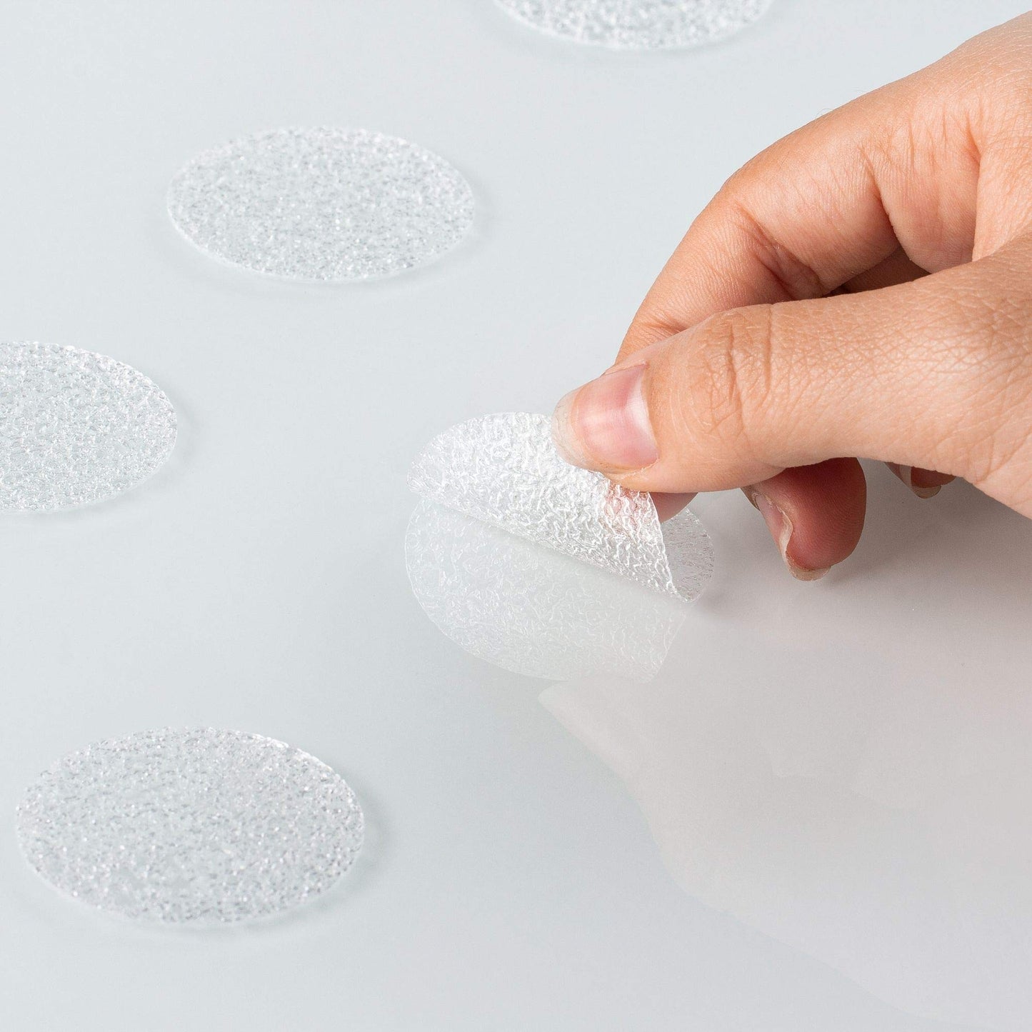 Non-Slip Bath & Shower 28x Clear Stickers - FREE FITTING TEMPLATE INCLUDED - Modern Stylish Alternative to a Rubber Suction Mat