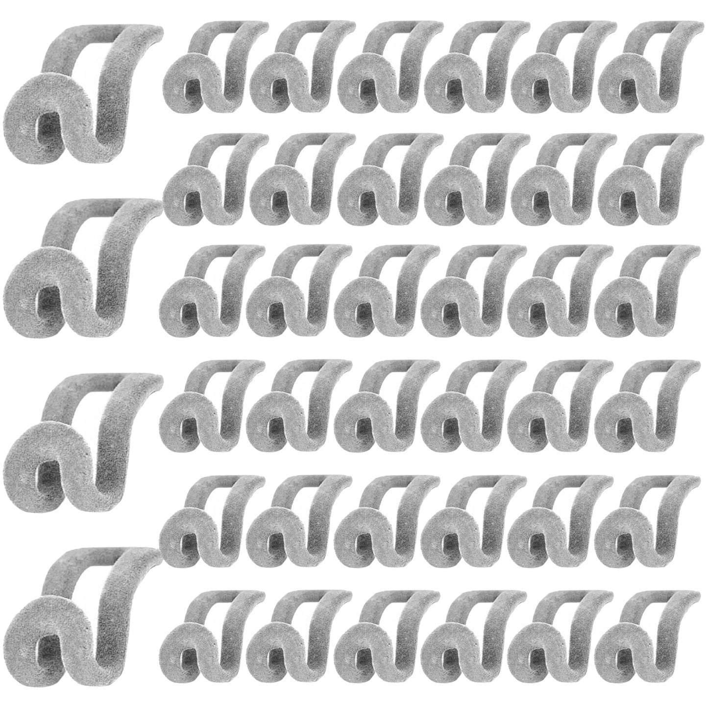 JIANGLAI Velvet Clothes Hanger Connector Hooks, Heavy Duty Hooks Space Saver, Extender Clips Space Saving
