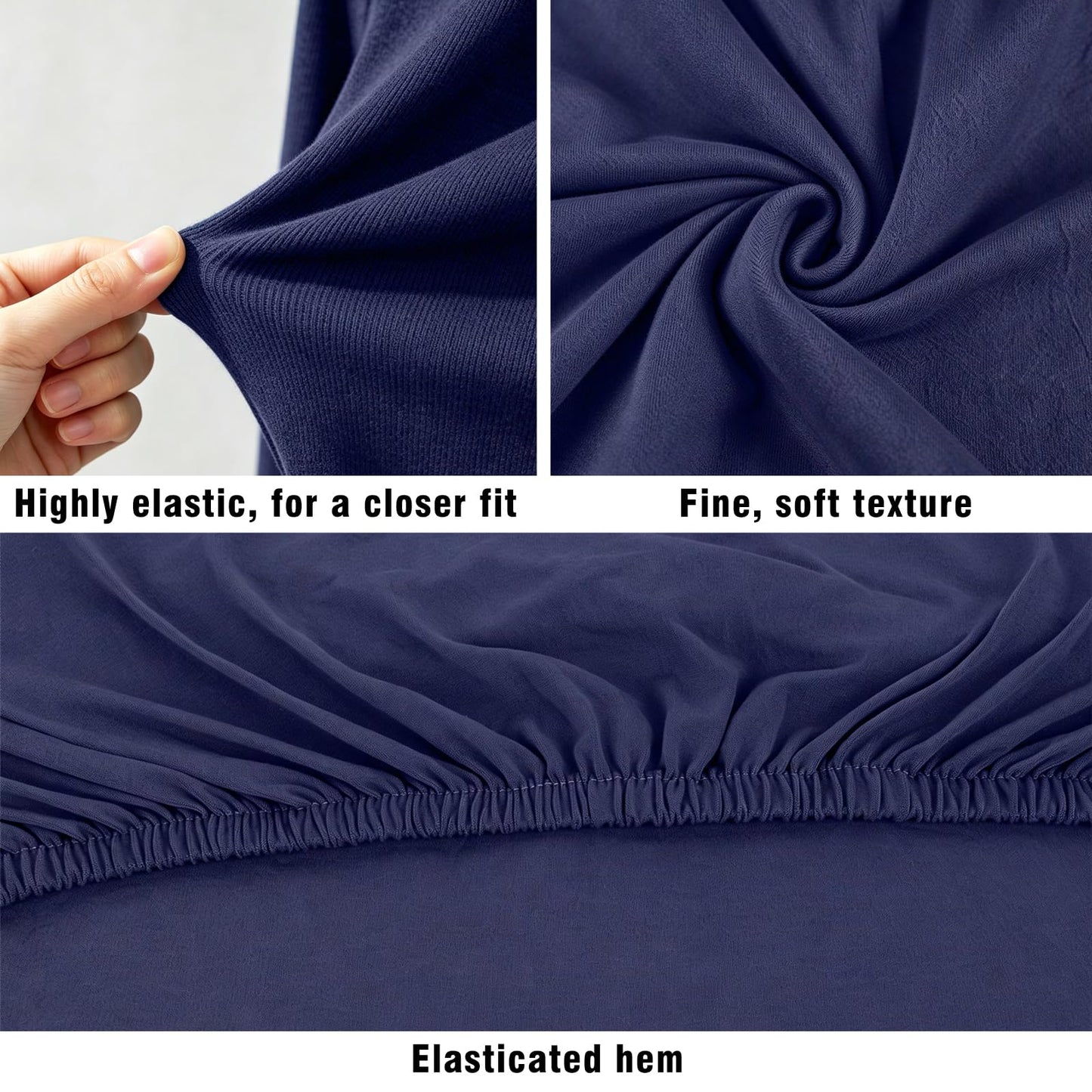 Sueving Stretch Headboard Cover, Bed Headboard Cover, Dustproof Headboard Wrap, All-Inclusive Bed Head Protector for Single/Double/King/Super King