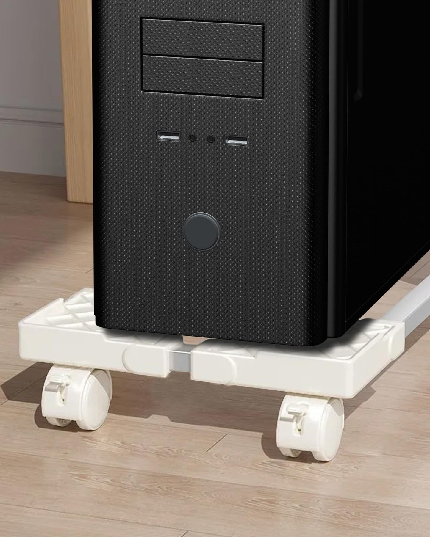 Mobile Aluminium CPU Stand for PC - PC Tower Stand Computer Trolley