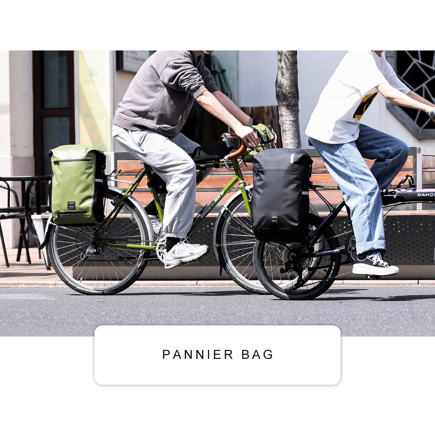 Rhinowalk Bike Pannier Bag Waterproof 22L Bicycle Rear Rack Trunk Bag for Cycling Bicycling Traveling Riding
