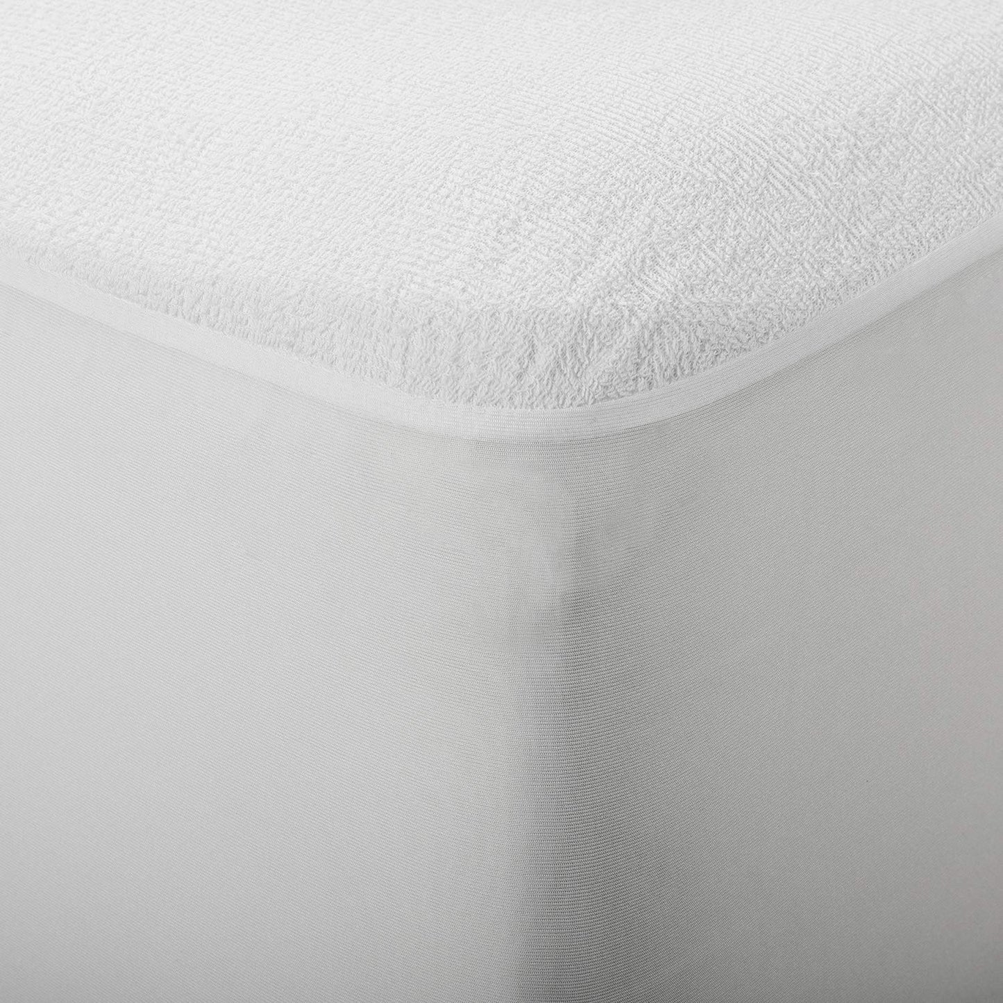 Pikolin Home PP05 Waterproof and Breathable Terry Mattress Protector 100% Cotton, white, 135 x 190/200 cm