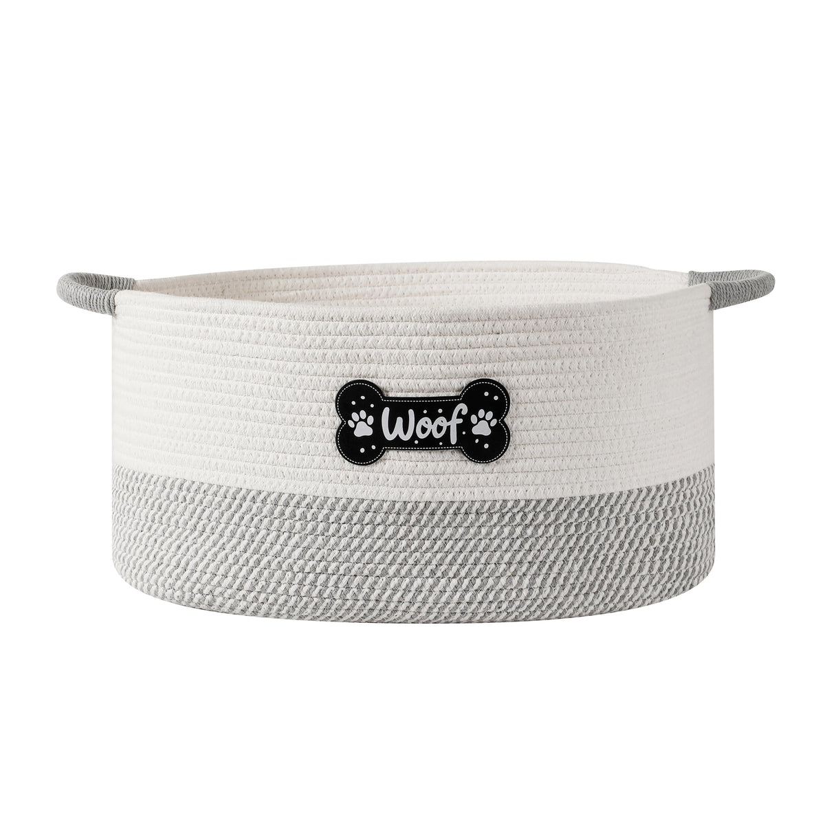 Tidelit Large Dog Toy Basket Box Bin, Woven Storage Baskets for Dog Cat, Cotton Rope Toys Storage Basket for Dogs Cats Bed Toys Accessories Organizer