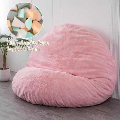MAXYOYO Bean Bag Bed - Convertible Folds from Bean Bag Chair to Bed - Large Sofa with Plush Cover and Fluffy Filling Included for Adult, Guest