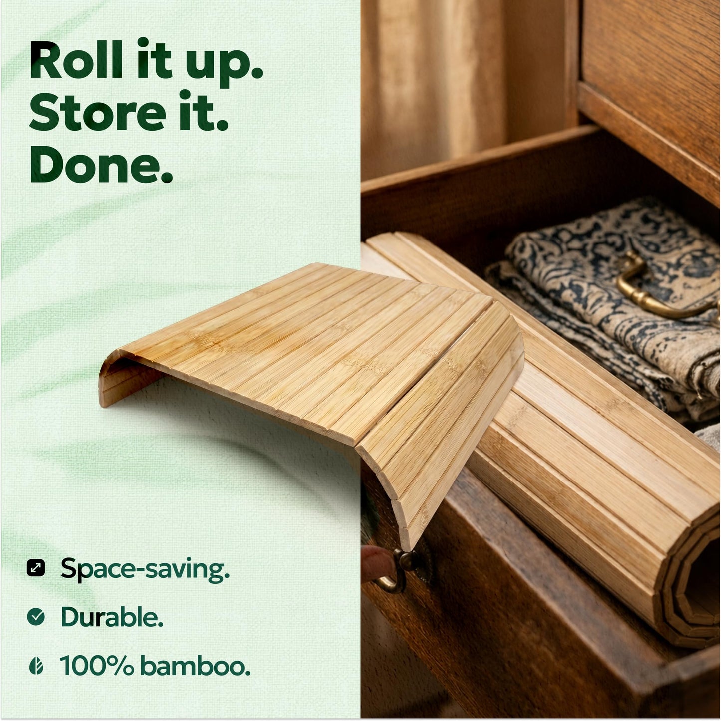 Sofa Arm Tray - Armchair Tray - Sofa Arm Table - Bamboo Armrest Caddy