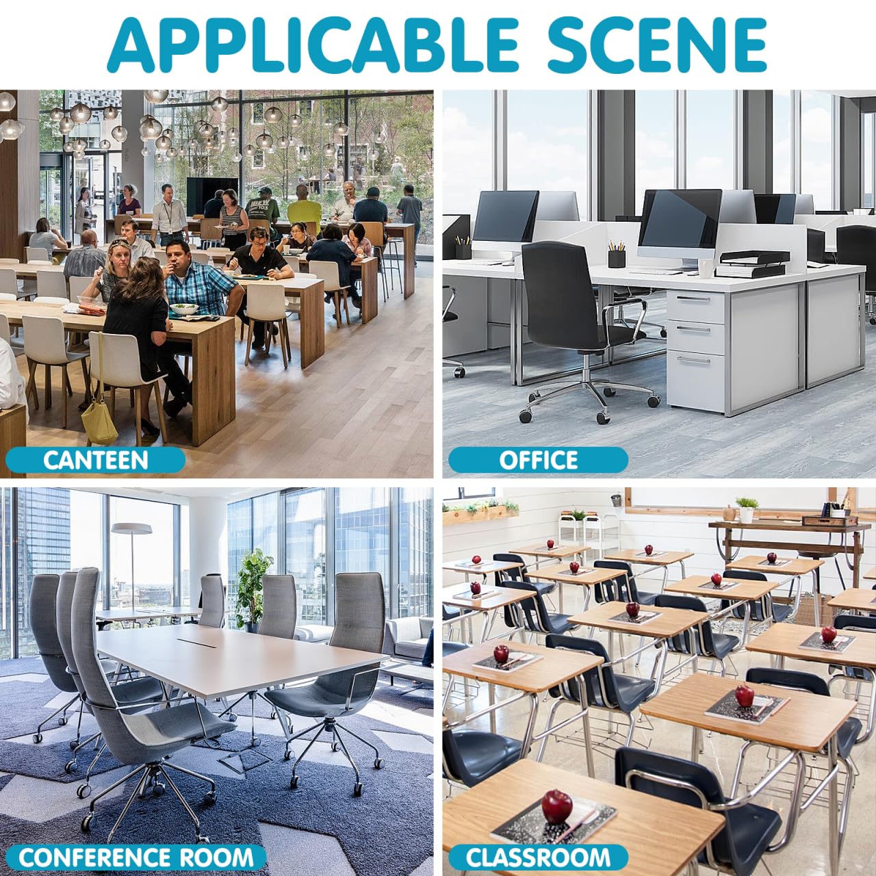 GALPADA Clear Sneeze Guard Board Desktop Area Dividing Board for Desk Partition Portable Countertop Barrier with Stable Base for Office Cashier