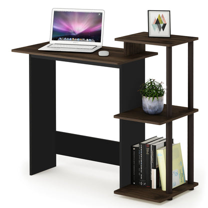 Furinno Efficient Home Laptop Notebook Computer Desk, Study Desk, Writing Desk, Columbia Walnut/Brown