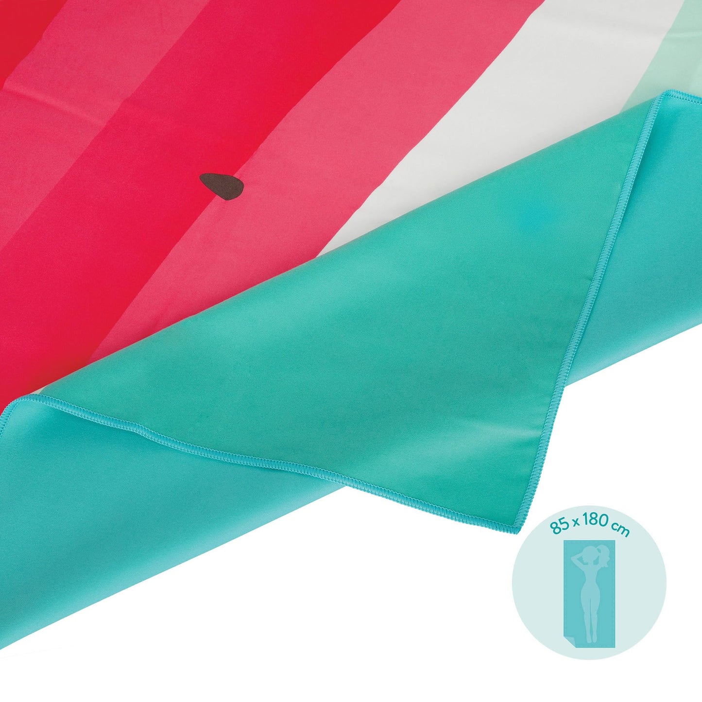 Legami - Lightweight Beach Towel, Microfibre Beach Towel, Compact Beach Towel, Sandproof, Quick Drying, Ultra Absorbent, Space Saving Towel