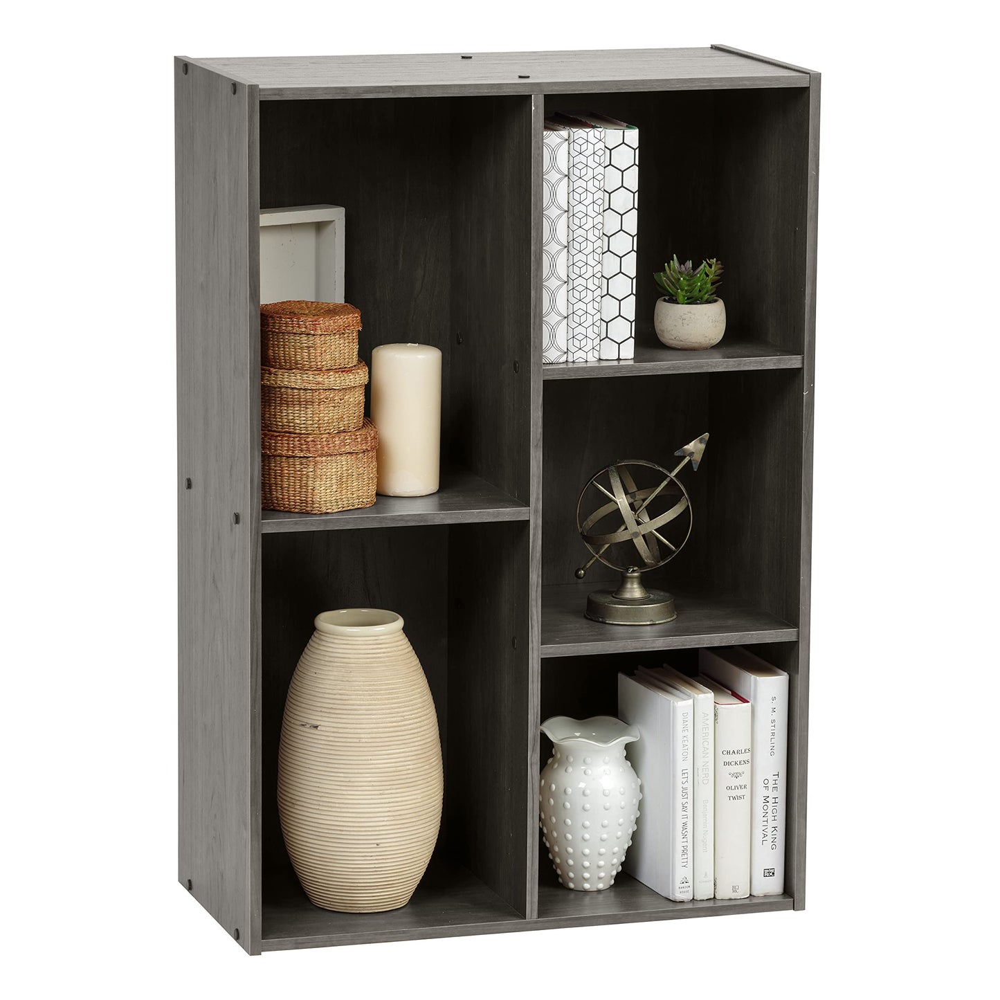 Iris Ohyama Wooden Storage Shelf,Cabinet Cube, Bookcase, Storage cabinet, Open cabinet, Easy assembly, Modular, Design, Office, Living Room,Bedroom