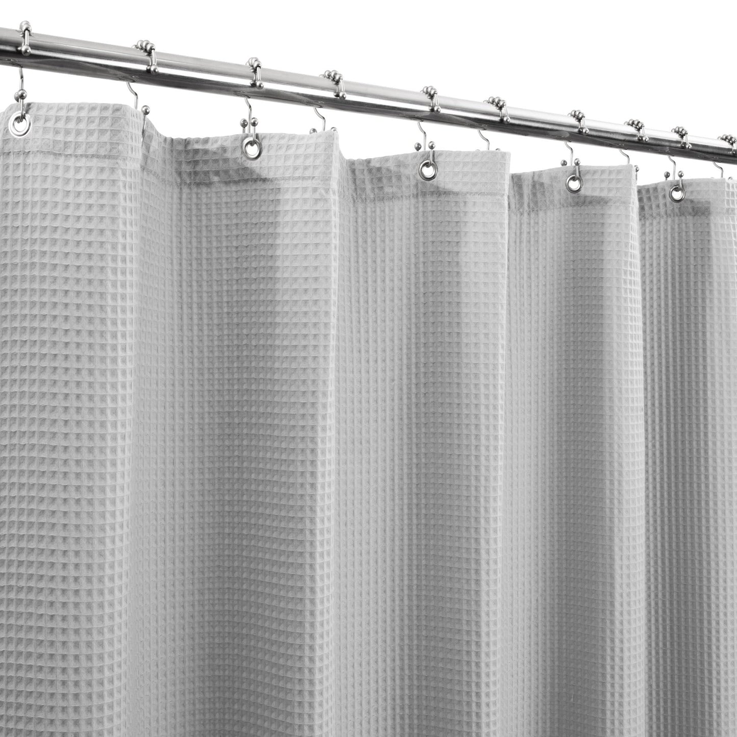 Barossa Cotton Shower Curtain Colours and Sizes 72Wx72H Grey