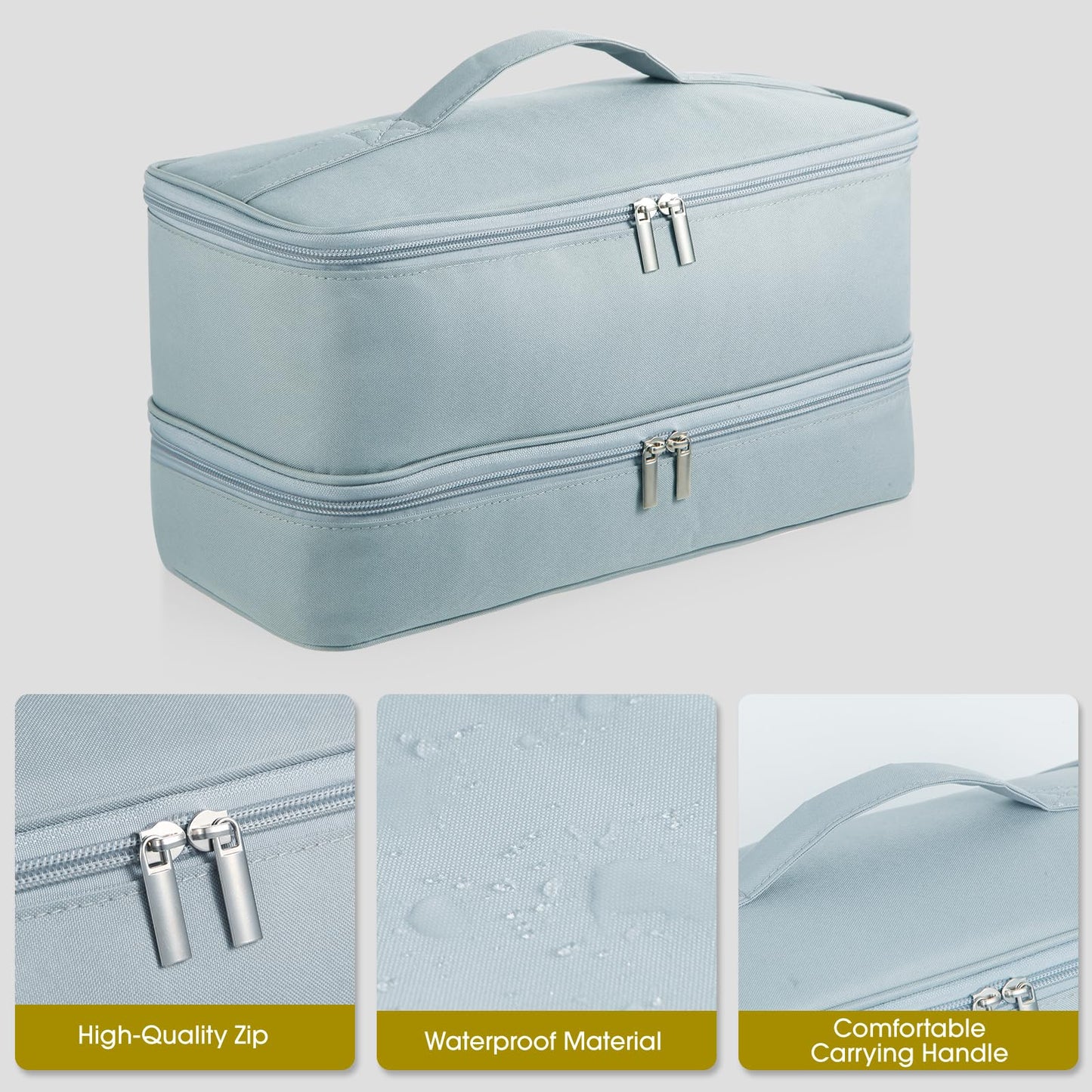 GENCAM Double-Layer Carrying Case Compatible with Shark Flexstyle (Gray)