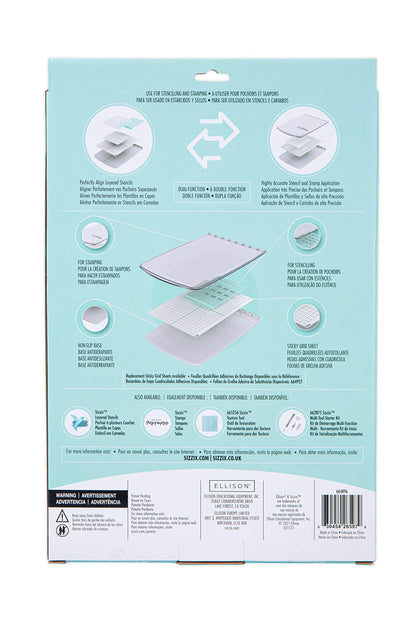 Sizzix Stencil & Stamp Craft Tool for Cardmaking, Mulitcolour, One Size