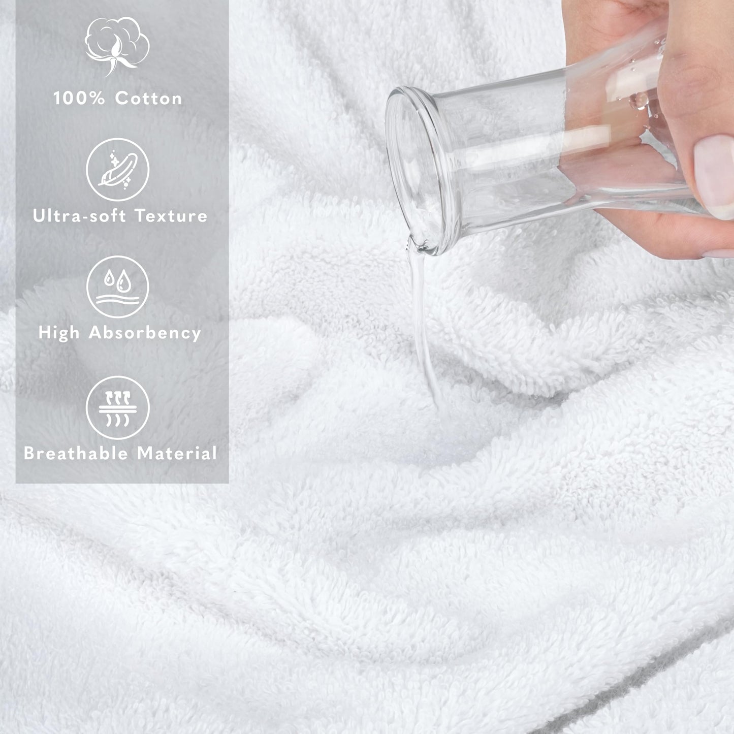 American Soft Linen Jumbo Large Bath Towels, 100% Turkish Cotton 35 in 70 in, Bath Towel Sheets for Bathroom, White Bath Sheet
