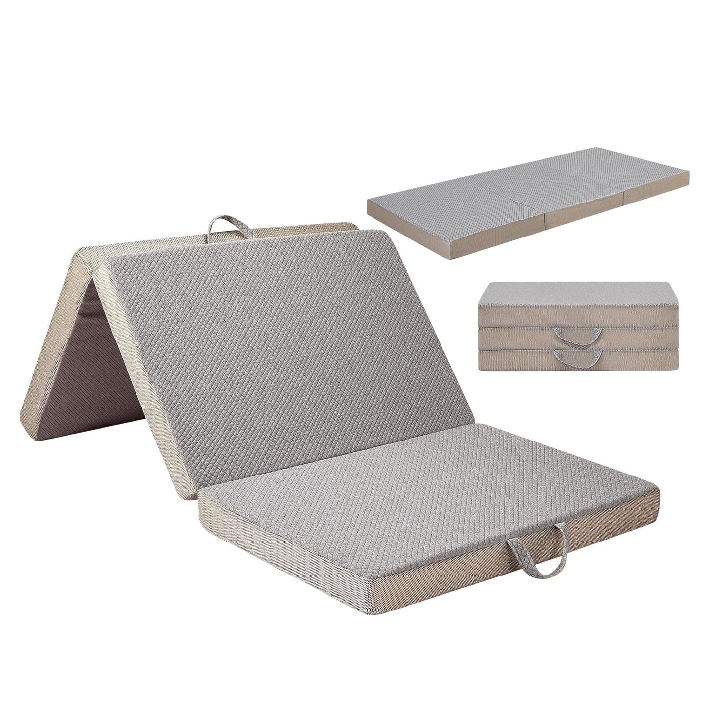 Gwydre Tri-fold 190 * 75 * 10cm Small Single Memory Foam Mattress